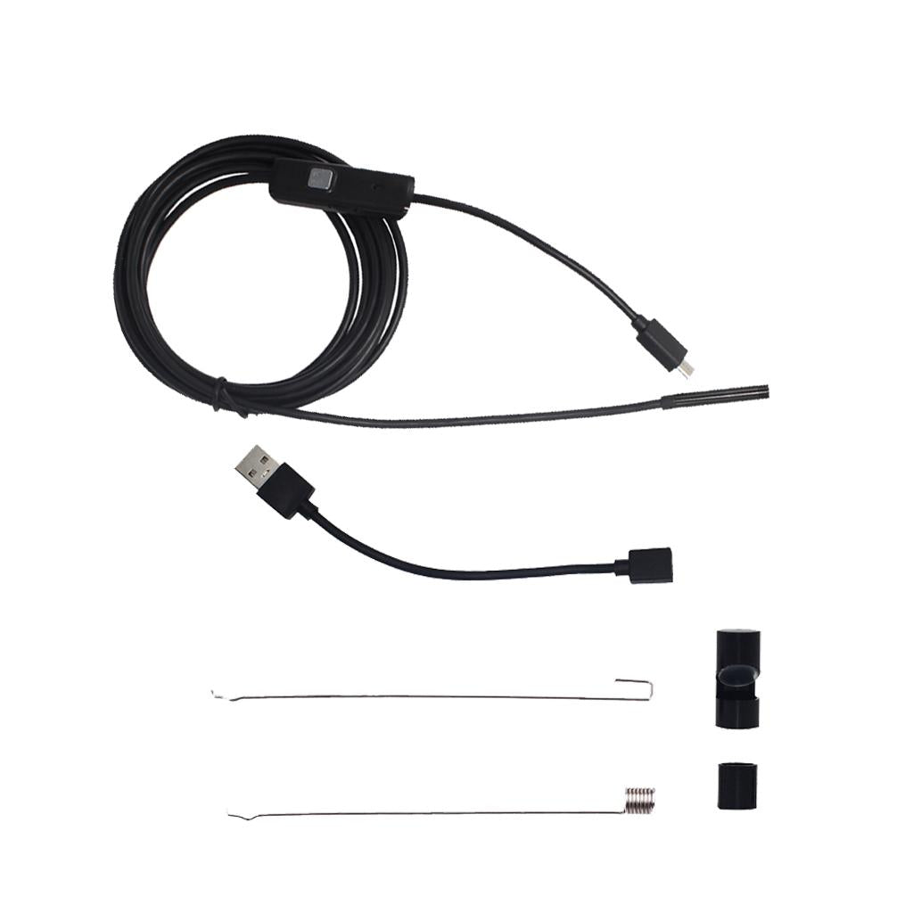 Waterproof Borescope Soft Wire Camera 0.3MP Repair Inspection 5.5mm 2m