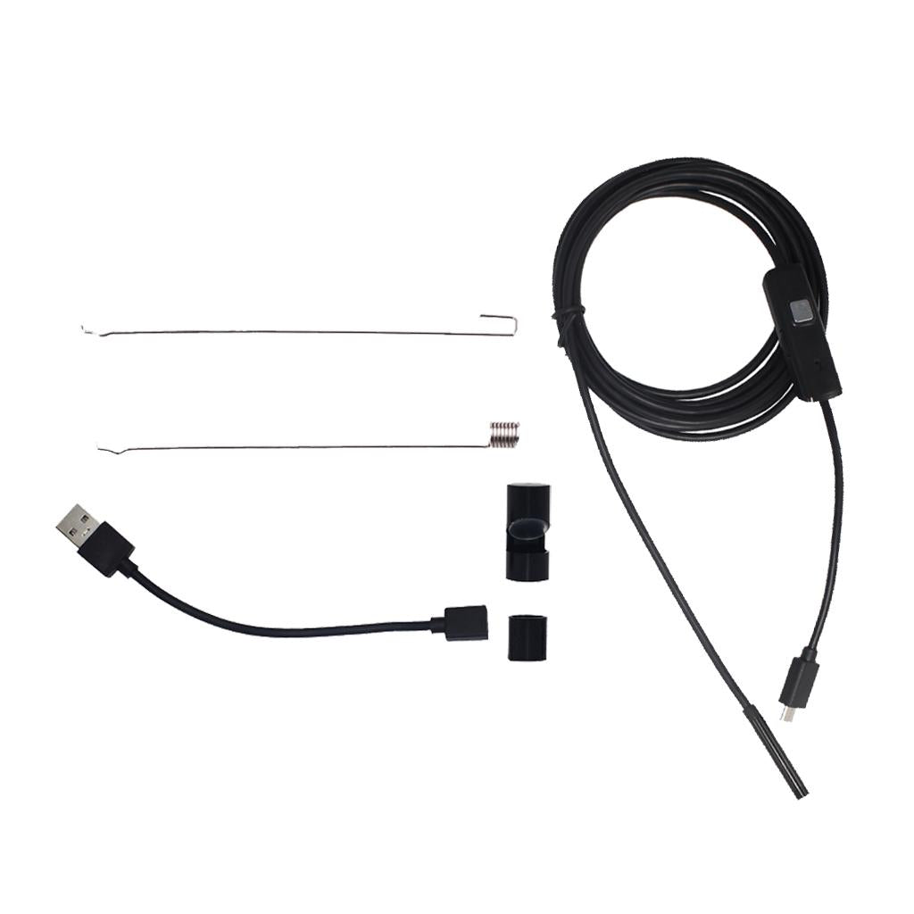 Waterproof Borescope Soft Wire Camera 0.3MP Repair Inspection 5.5mm 5m