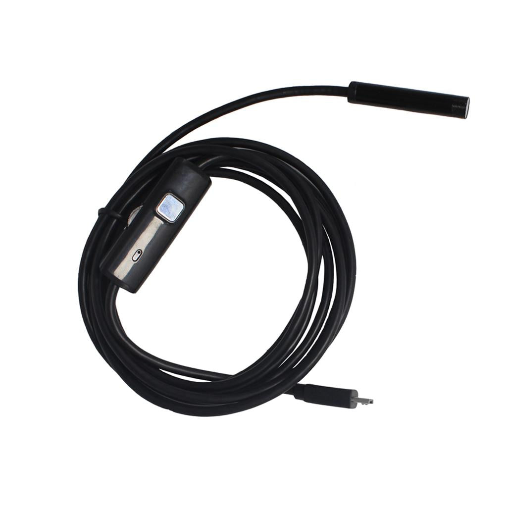 Waterproof Borescope Soft Wire Camera 0.3MP Repair Inspection 7mm 2m