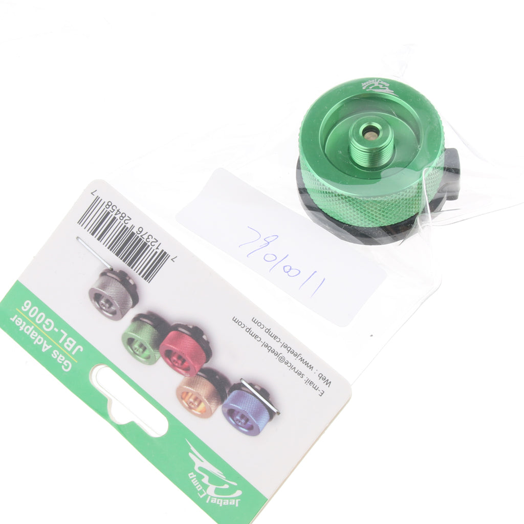 Outdoor Camping Stove Gas Refill Adapter Picnic Burner Connector  Green