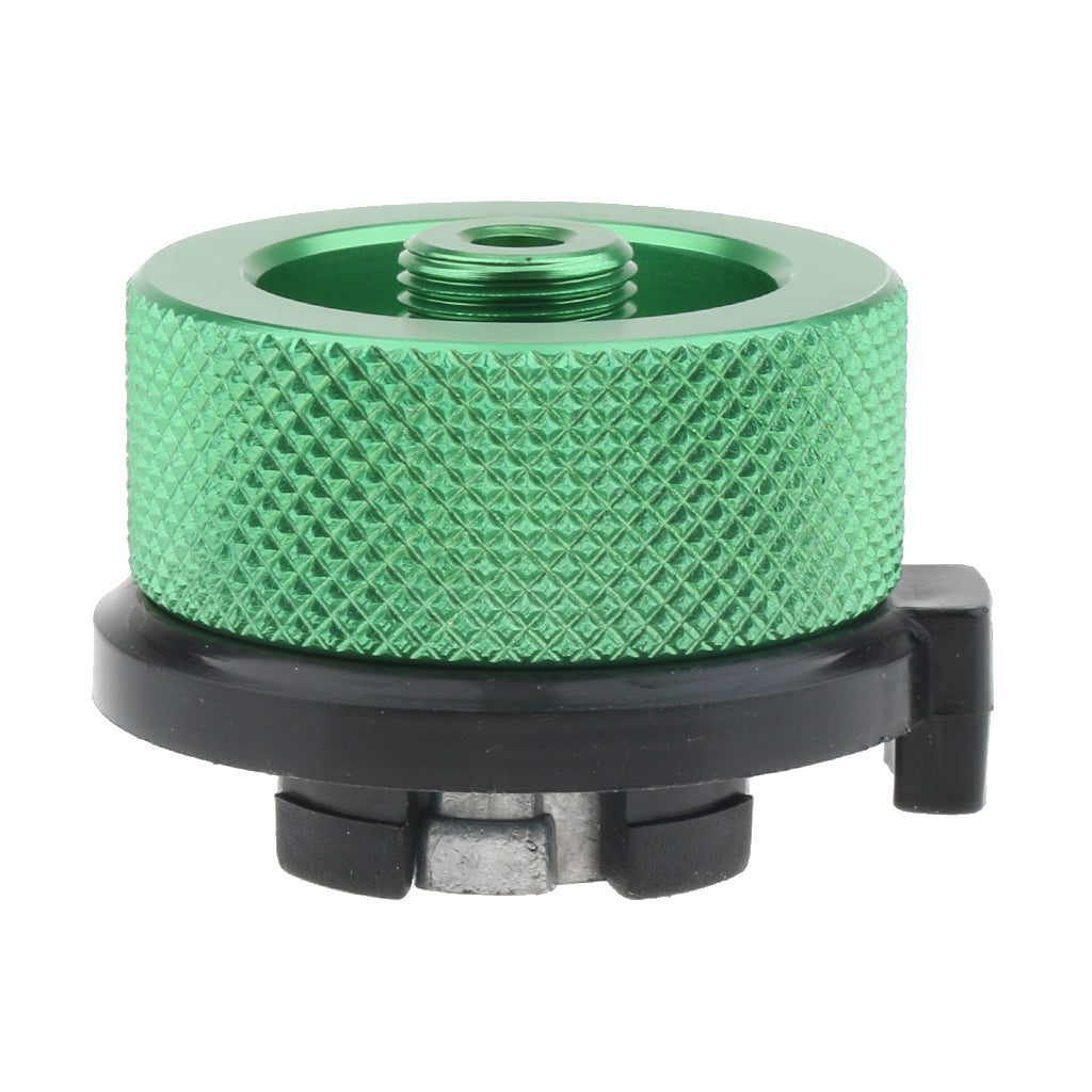 Outdoor Camping Stove Gas Refill Adapter Picnic Burner Connector  Green