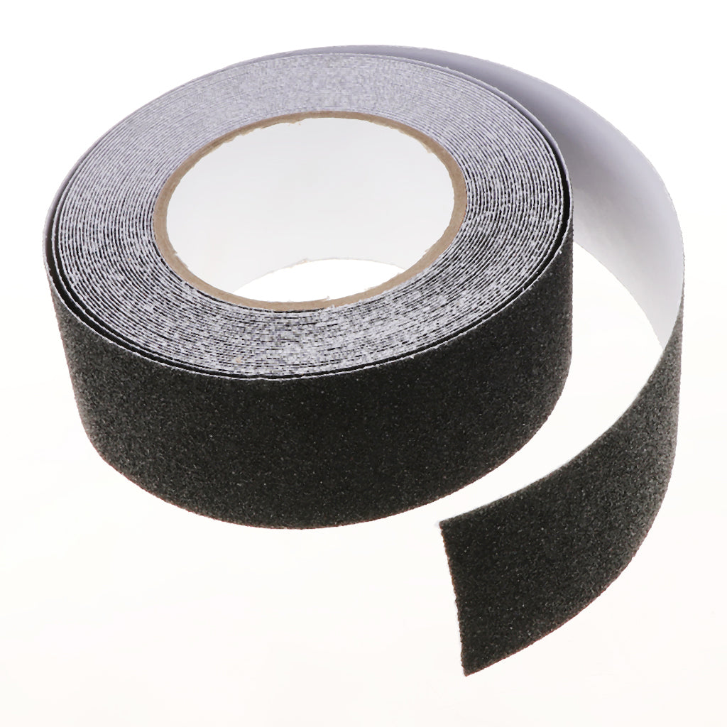 5cm Anti Slip Tape Stair Safety Backed Strong Self Adhesive Grip Black 10m