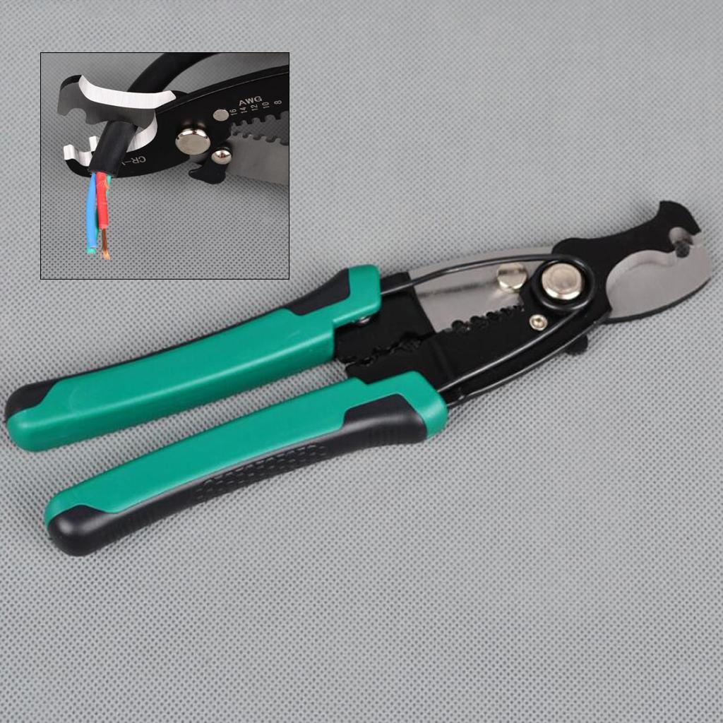 Multi Function Wire Cable Stripping Stripper Crimping Plier Crimper Tool