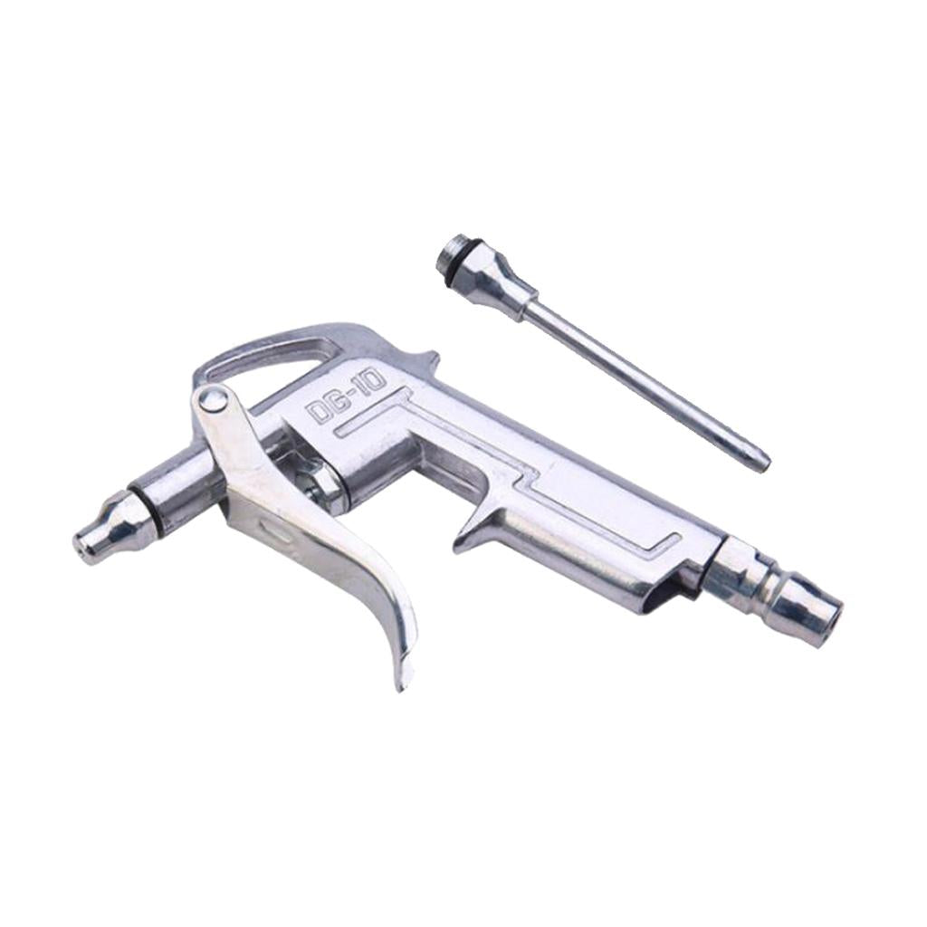 Air Compressor Dust Blow Duster Trigger Handle Alloy Nozzle Long Spout