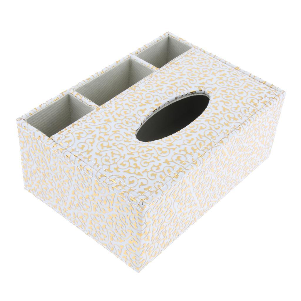 PU Leather Tissue Paper Container Organiser Napkin Case for Home Decor