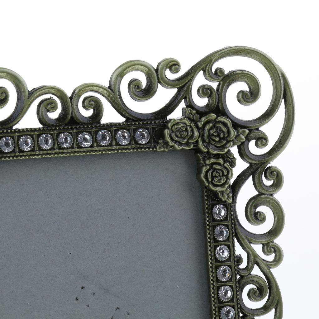 European Vintage Retro Style Bronze/Tin Alloy Photo/Picture Frame 5*7 inch, Tabletop Horizontally or Vertically