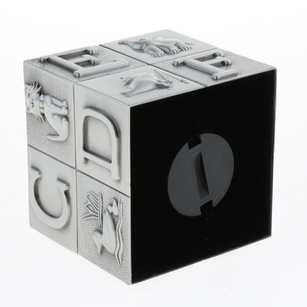 Modern Cube Metal Piggy Bank Money Box Creative Gift Home Decoration