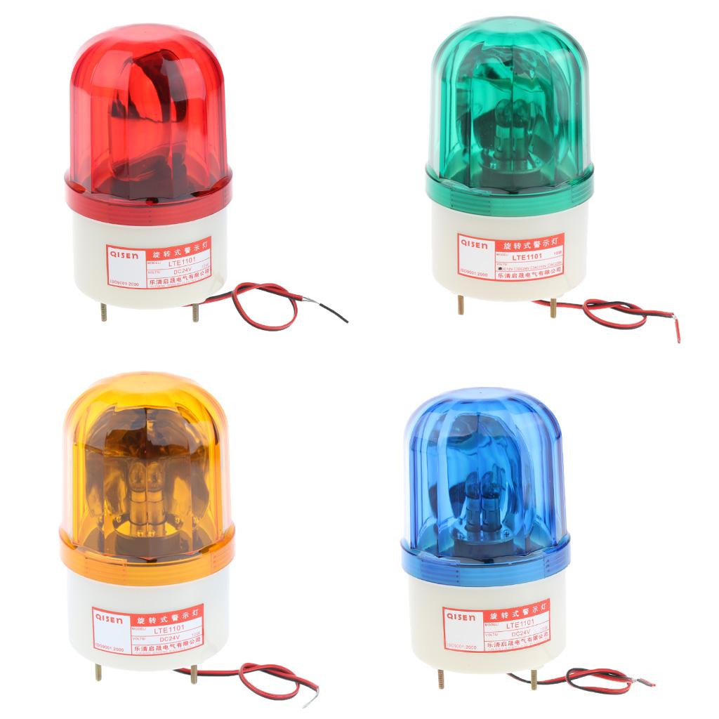 24V LED Rotating Strobe Warning Light Beacon Red