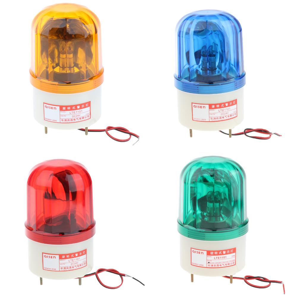 24V LED Rotating Strobe Warning Light Beacon Red