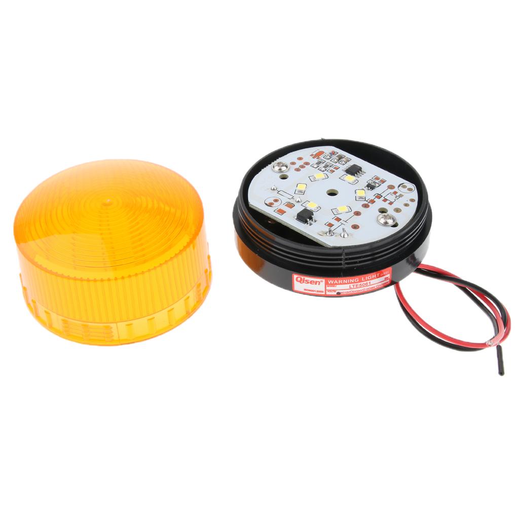 Emergency LED Beacon Amber Flashing Strobe Signal Warning Light Lamp 12V