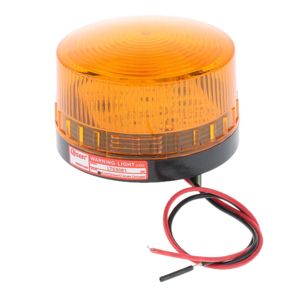 Emergency LED Beacon Amber Flashing Strobe Signal Warning Light Lamp 12V
