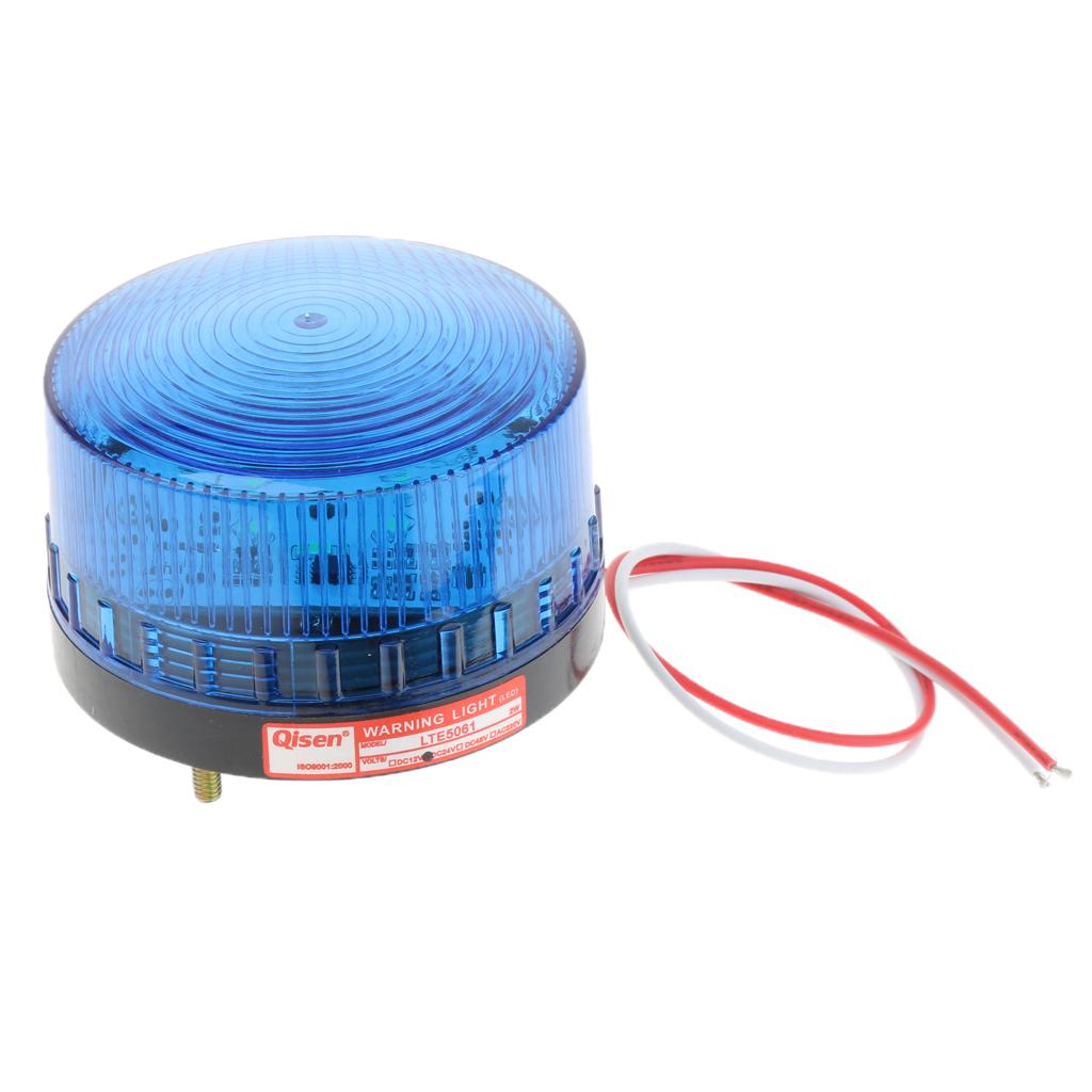 24V Flash Strobe / Always-On Warning Beacon Lights, Blue