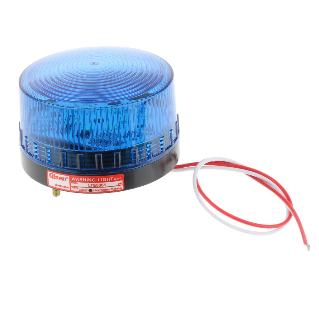 24V Flash Strobe / Always-On Warning Beacon Lights, Blue