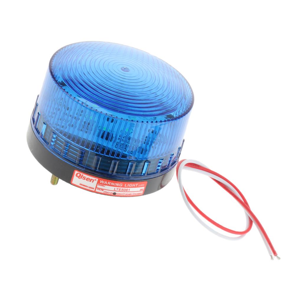 24V Flash Strobe / Always-On Warning Beacon Lights, Blue