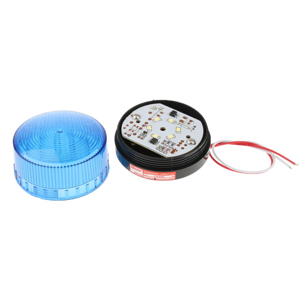 24V Flash Strobe / Always-On Warning Beacon Lights, Blue