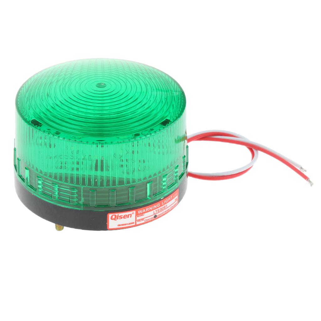 24V Flash Strobe / Always-On Warning Beacon Lights, Green