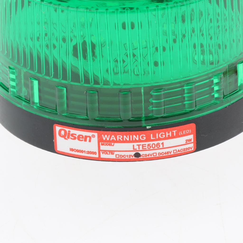 24V Flash Strobe / Always-On Warning Beacon Lights, Green