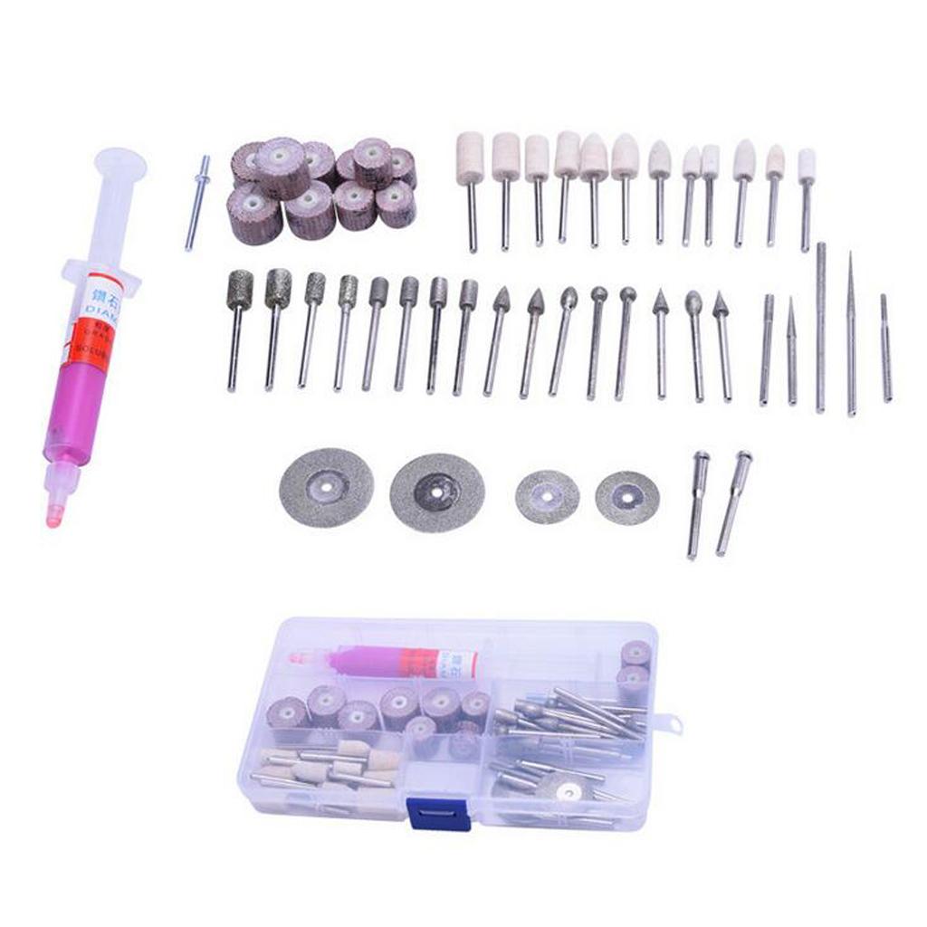 25PCS Woodwork Rotary Tool Accessory Kit for Carving Grinding 1/8 Inch Shank