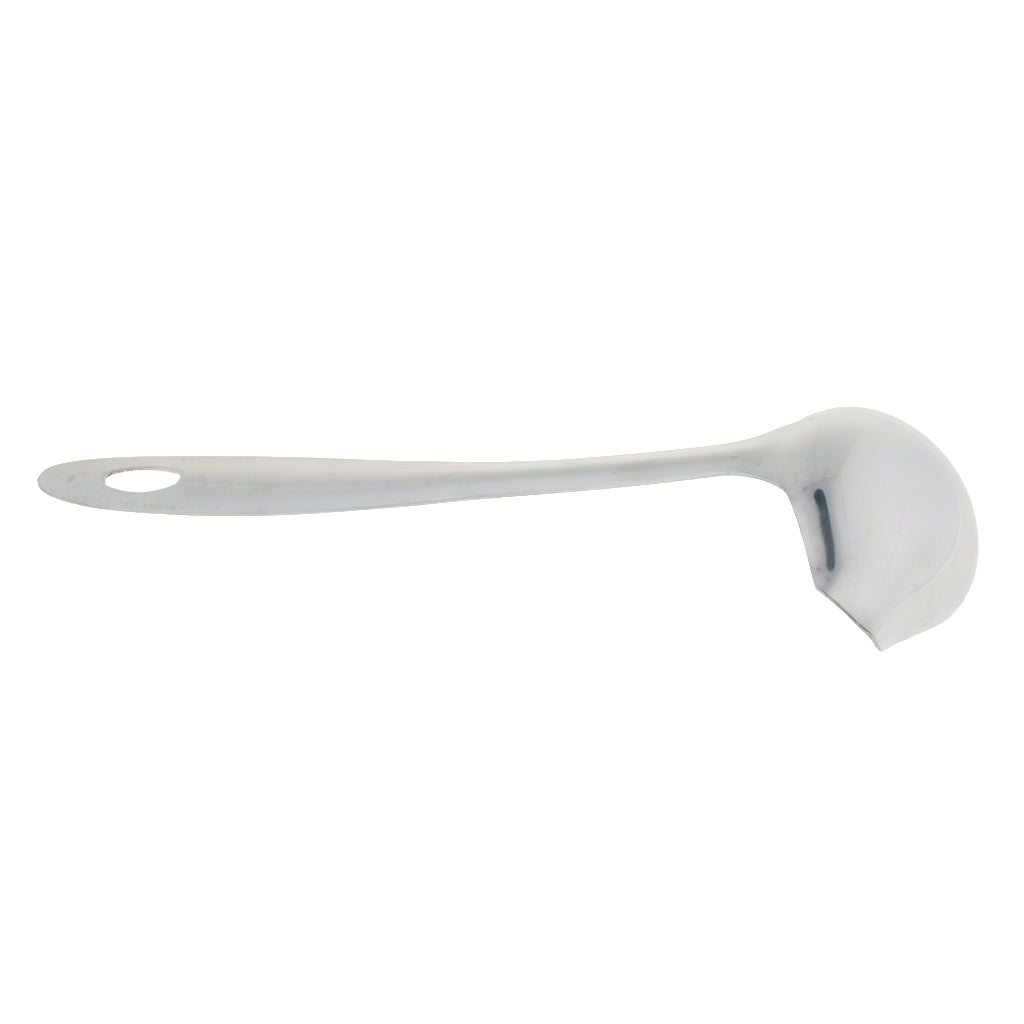 Stainless Steel Soup Spoon with Duck Mouth Kitchen Filter Tool Soup Ladle