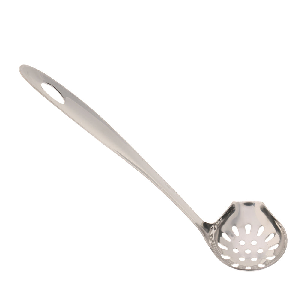 Stainless Steel Soup Spoon with Duck Mouth Kitchen Filter Tool Colander