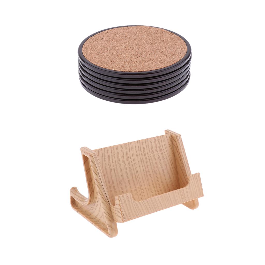 Wooden Drink Pad Coasters holder set for Protect Dinning Table Coaster