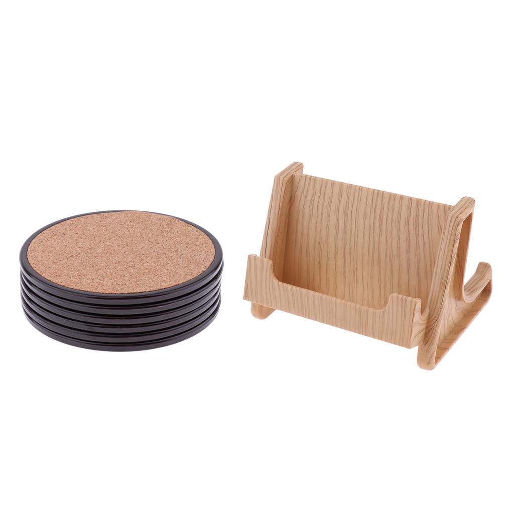 Wooden Drink Pad Coasters holder set for Protect Dinning Table Coaster