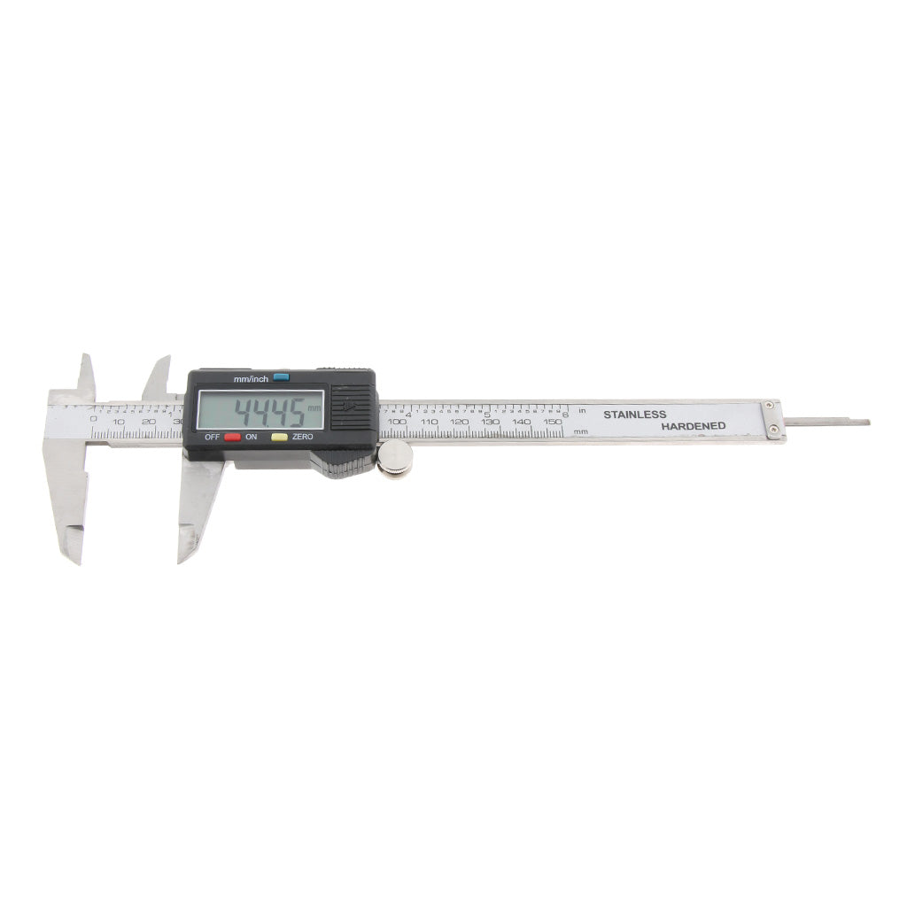 Stainless Steel LCD Electronic Digital Vernier Caliper Gauge Micrometer Inch/Metric 0-150mm/0-6 inch