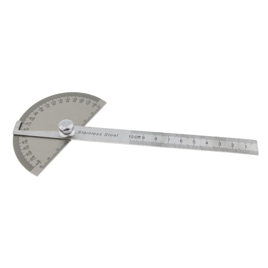 Stainless Steel Round Head Protractor 0~100mm