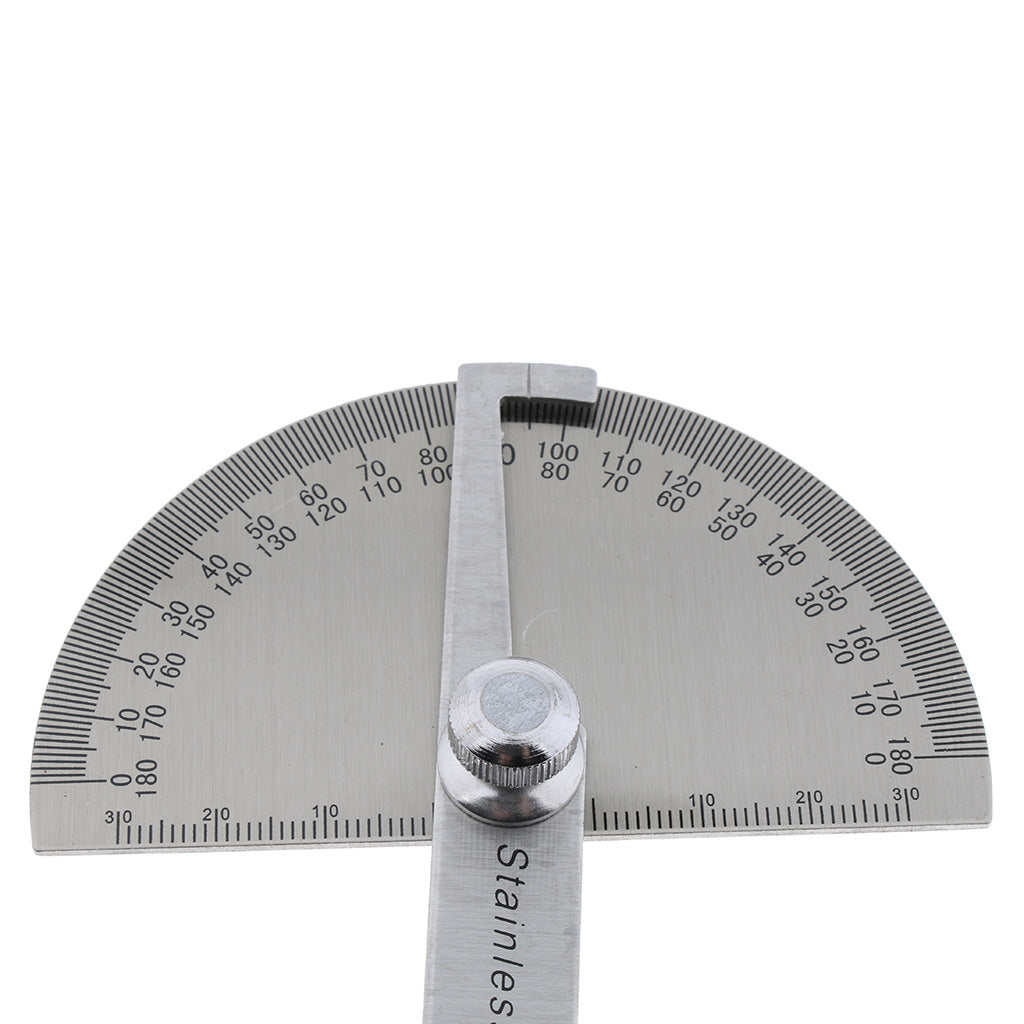 Stainless Steel Round Head Protractor 0~100mm