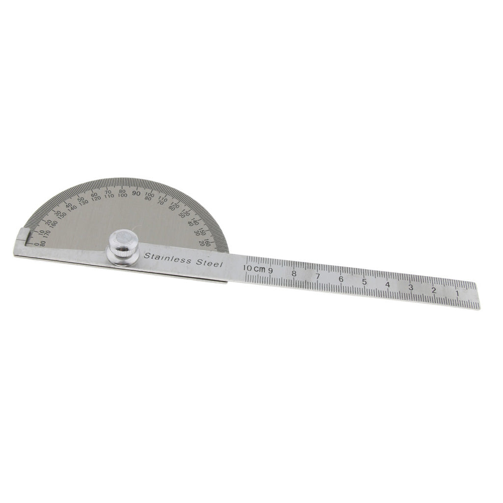 Stainless Steel Round Head Protractor 0~100mm