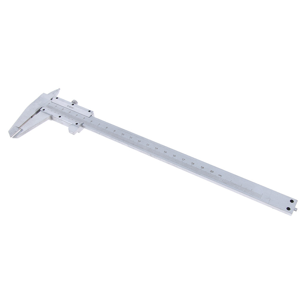 200mm X 0.02mm Manual Vernier Scale Ruler Caliper Mm Metric, Made of carbon steel, never deform