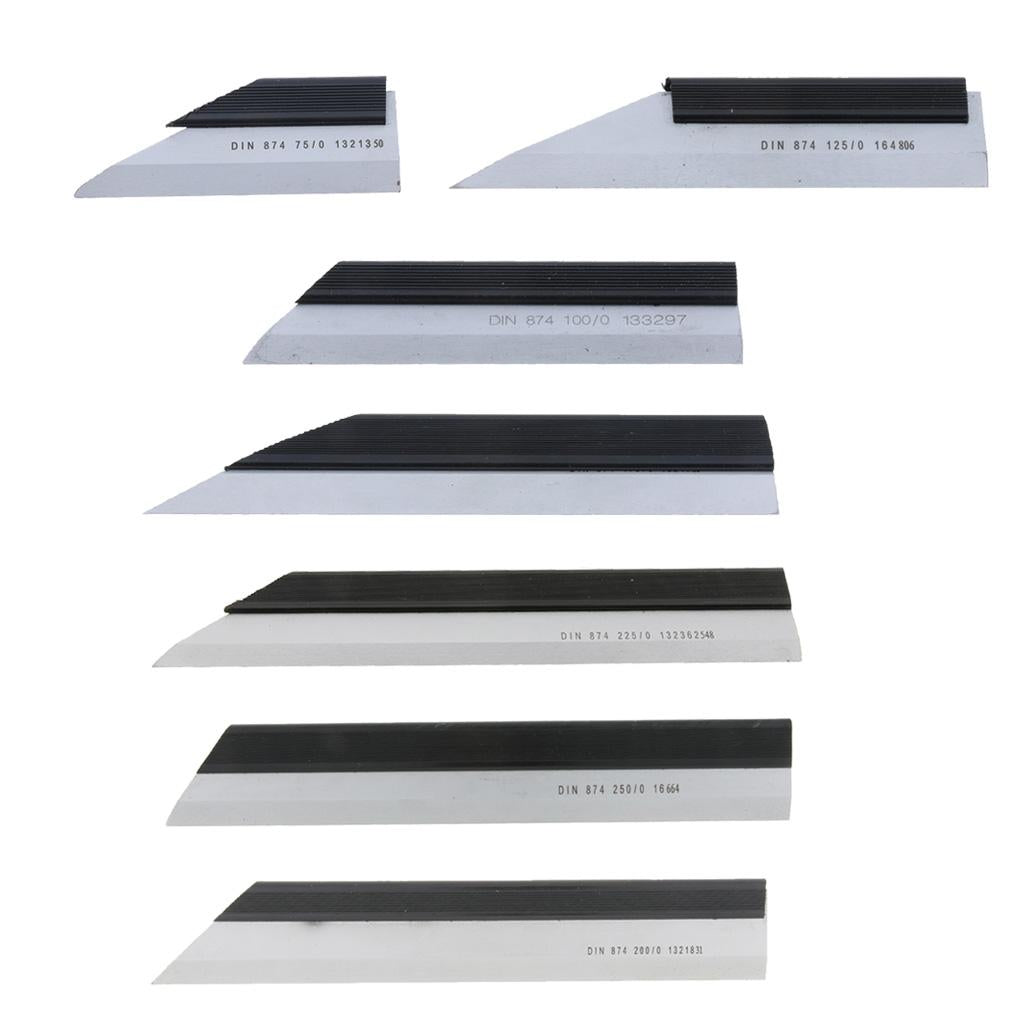 Machinist Square Precision Layout Straight Edge Ruler for Flat Measuring 250mm