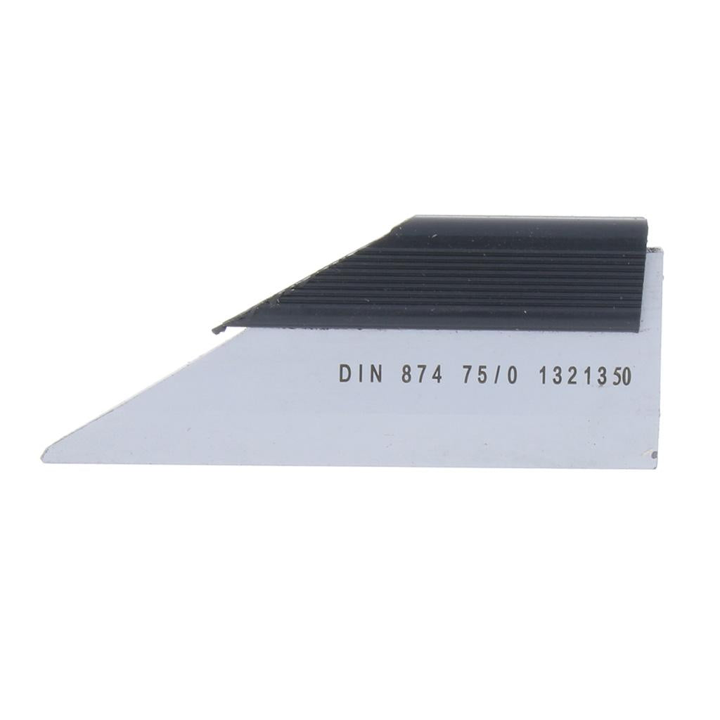 Machinist Square Precision Layout Straight Edge Ruler for Flat Measuring 75mm