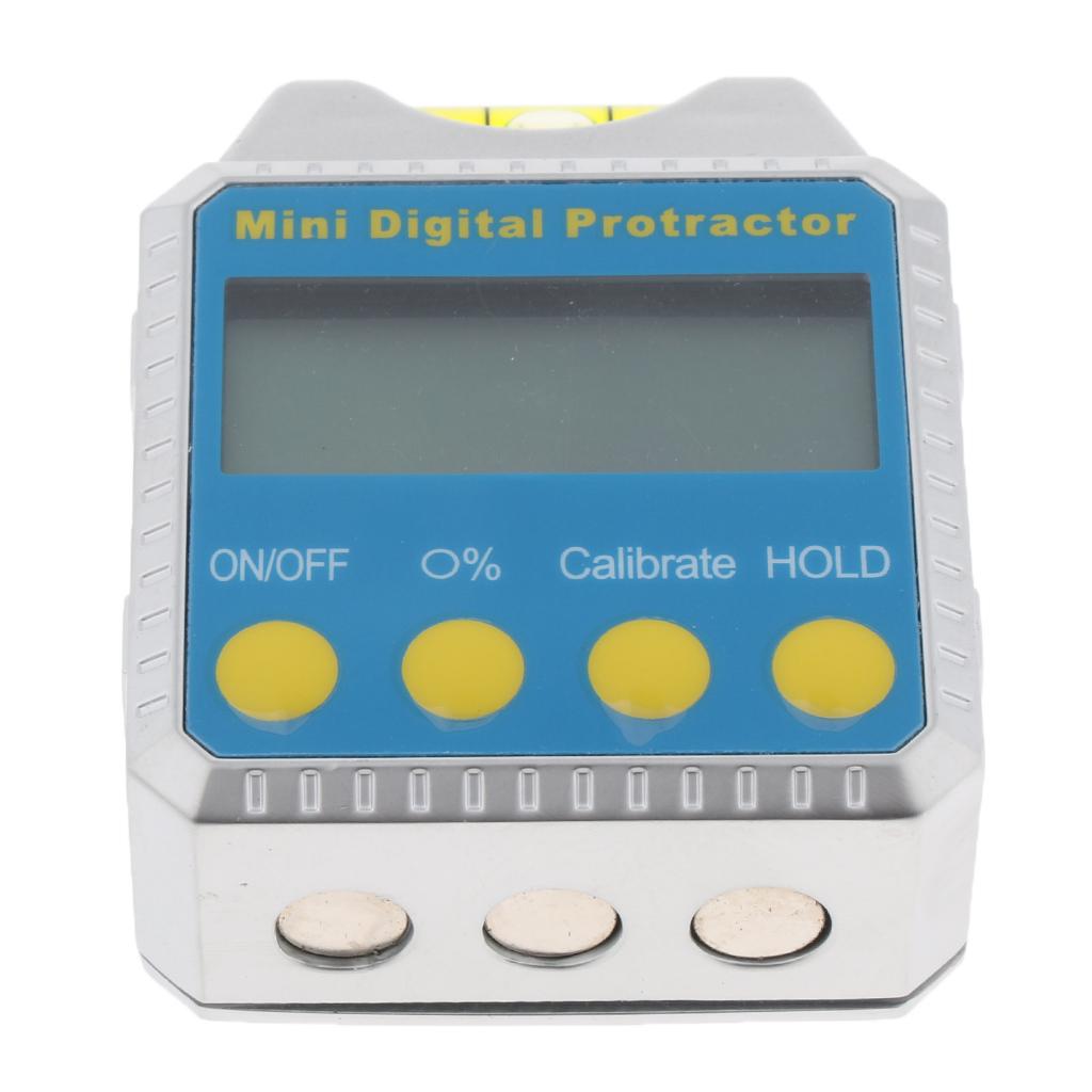 360 Degree Digital Inclinometer With Bubble Digital Protractor Bevel