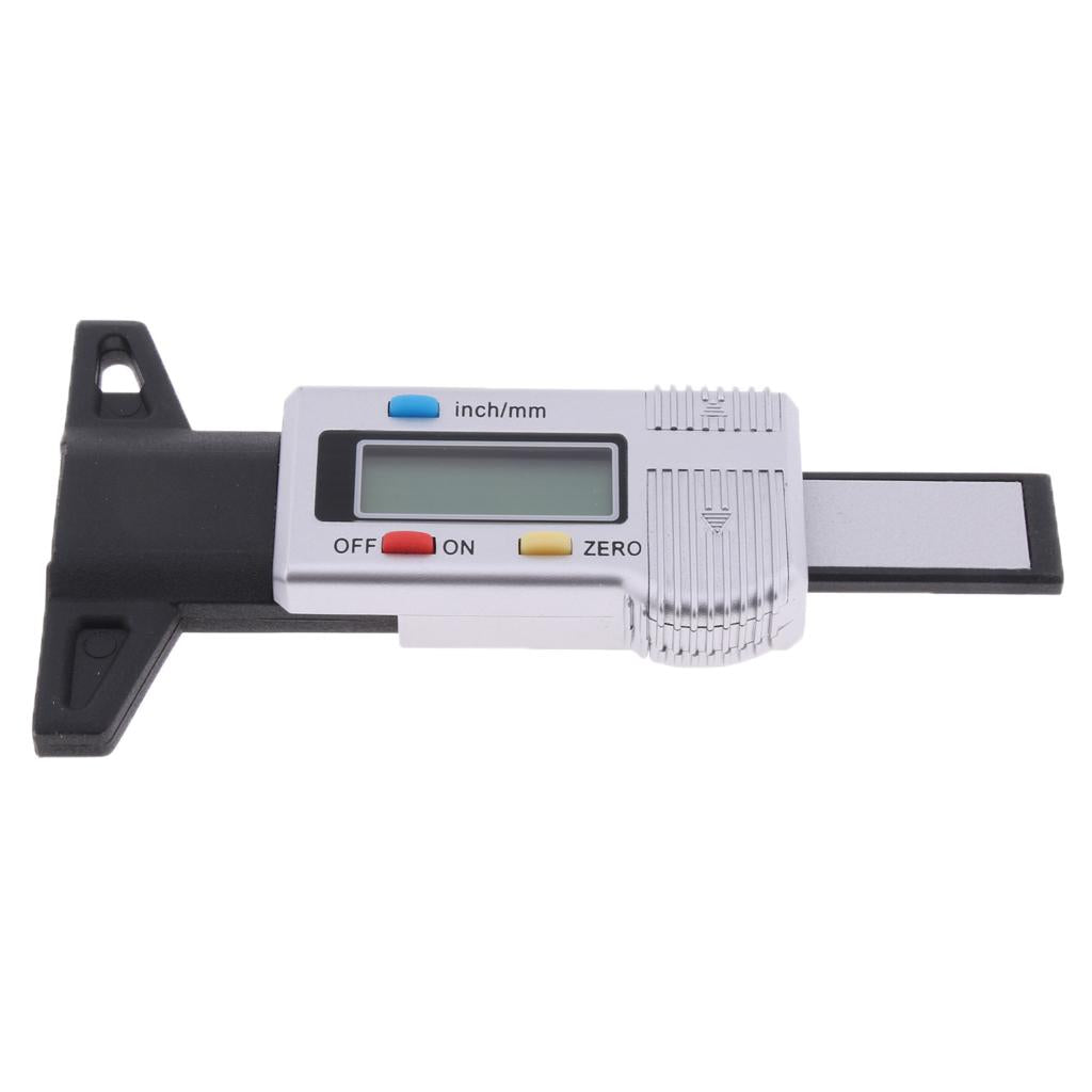 Car Digital Tyre Tire Tread Depth Gauge Measurer Caliper LCD 0-25mm Heavy Duty High Quality