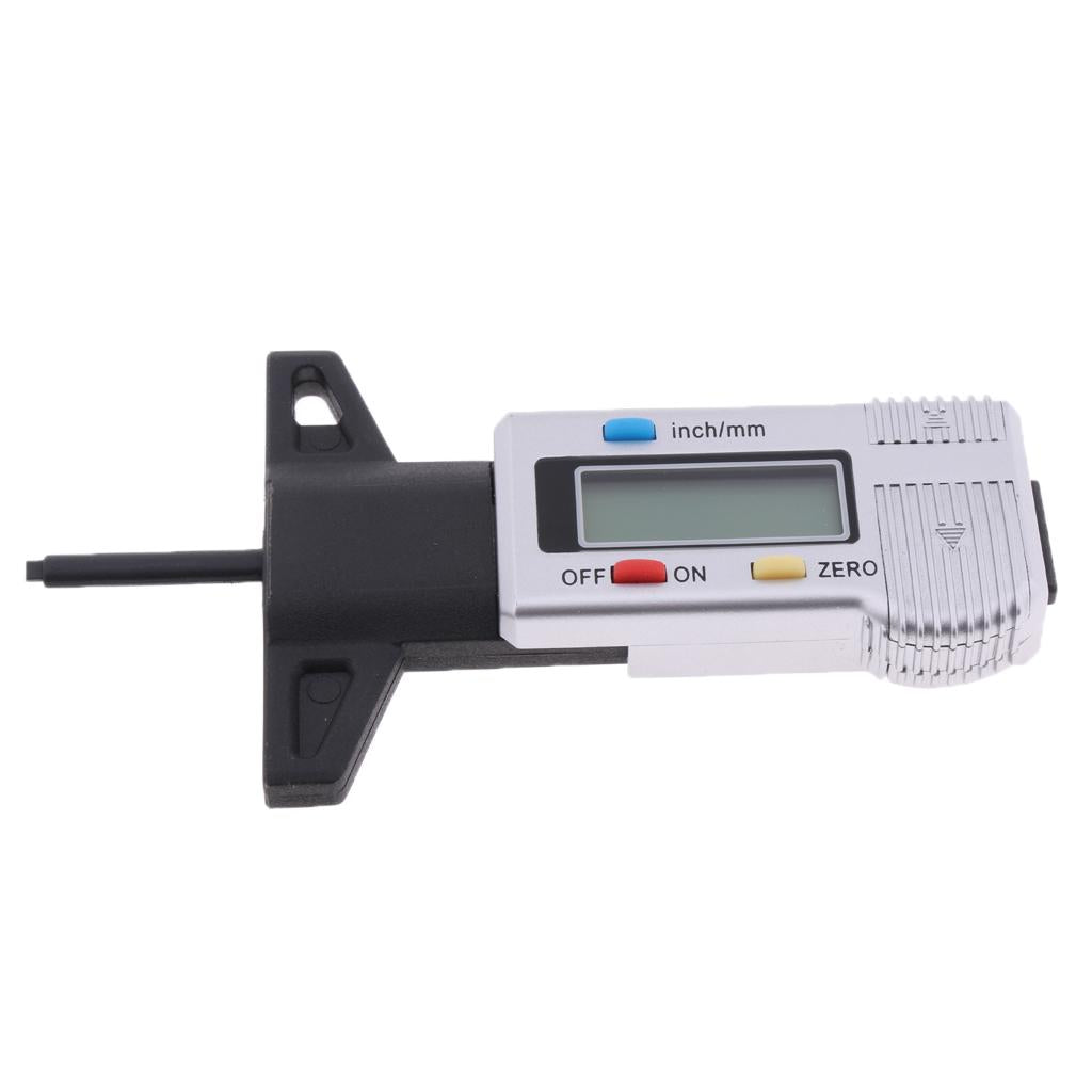 Car Digital Tyre Tire Tread Depth Gauge Measurer Caliper LCD 0-25mm Heavy Duty High Quality