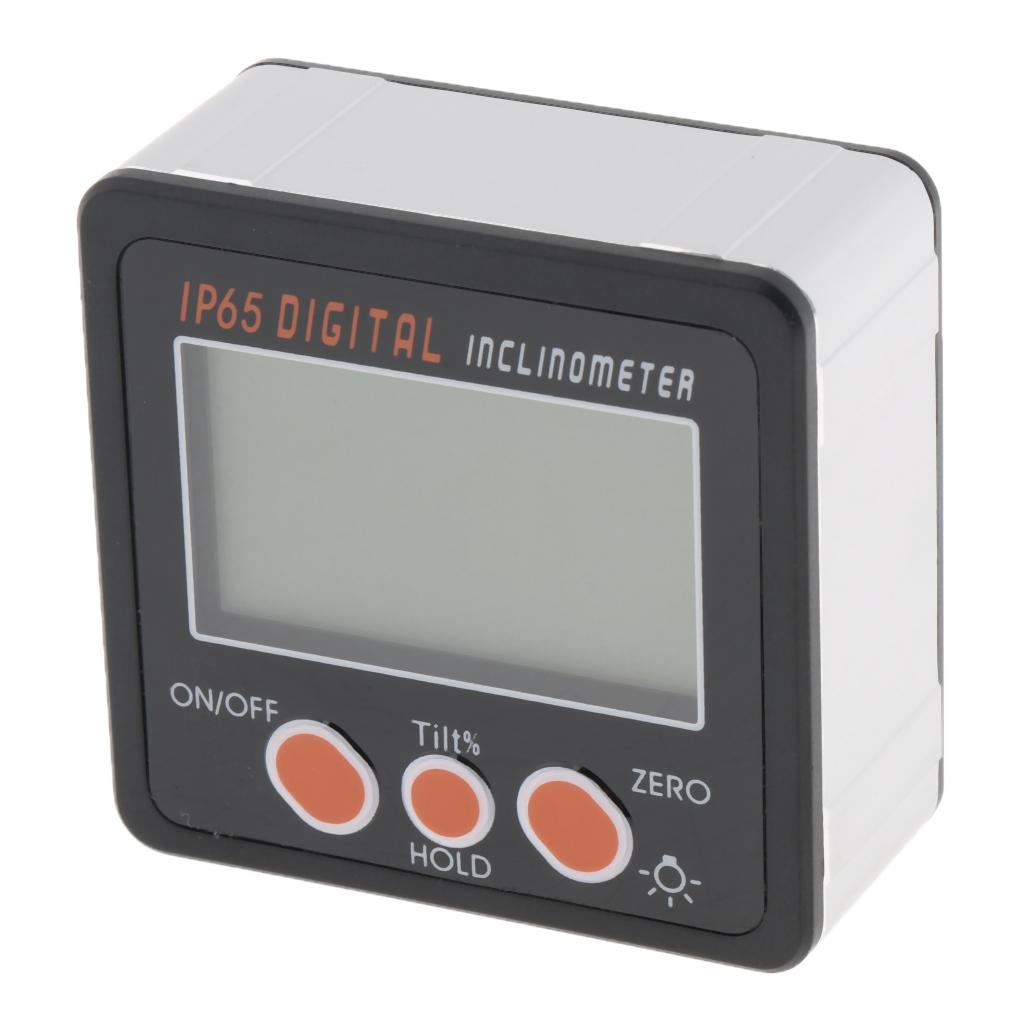 Digital Inclinometer Protractor Angle Finder Gauge Level Box Backlight IP65