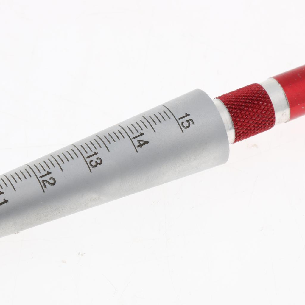 Taper Gauge Freeler Hole Inside Diameter Ruler Gap Hole Inspection Tool 3-15mm