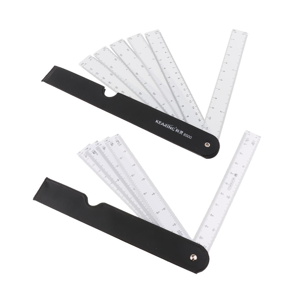 Scale Ruler Measuring Clothing Grading Ruler Engineering Drawing 6 Blades Heavy Duty