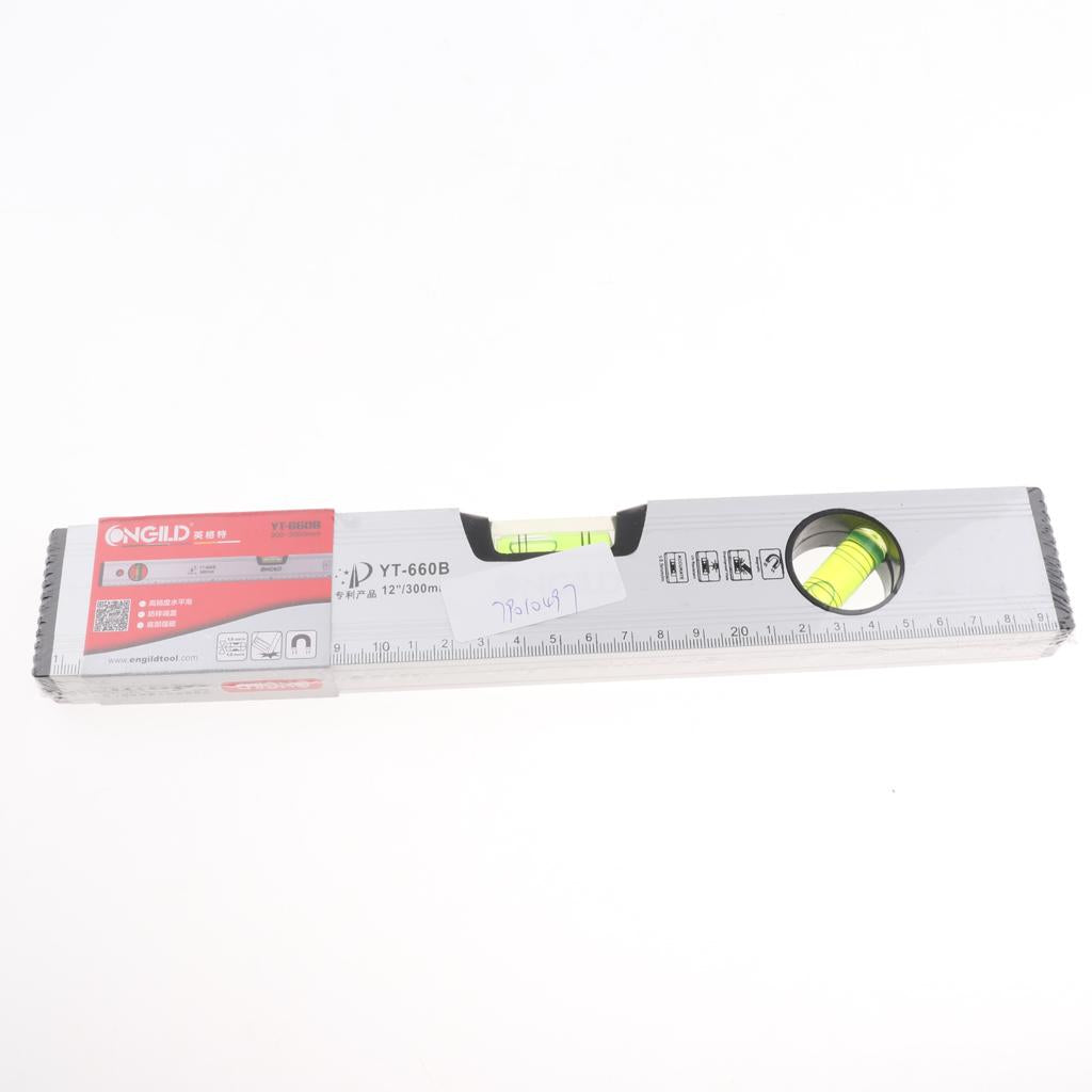 300/400/500mm High Precision Magnetic Aluminum Alloy Ruler Spirit Level 30cm