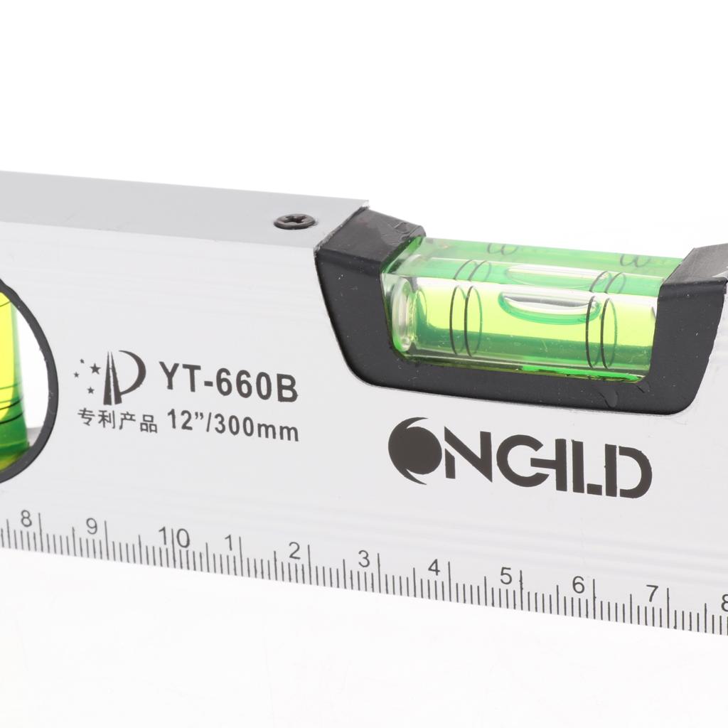 300/400/500mm High Precision Magnetic Aluminum Alloy Ruler Spirit Level 30cm