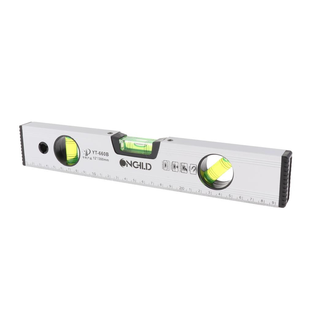 300/400/500mm High Precision Magnetic Aluminum Alloy Ruler Spirit Level 30cm