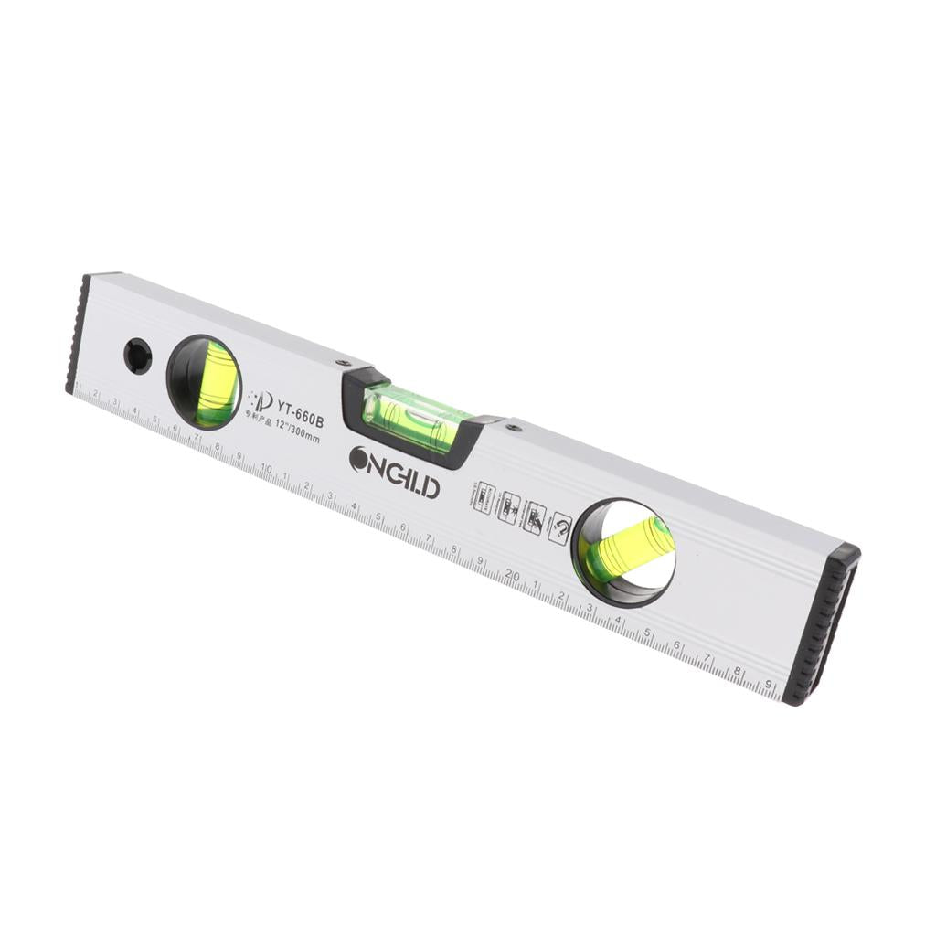 300/400/500mm High Precision Magnetic Aluminum Alloy Ruler Spirit Level 30cm