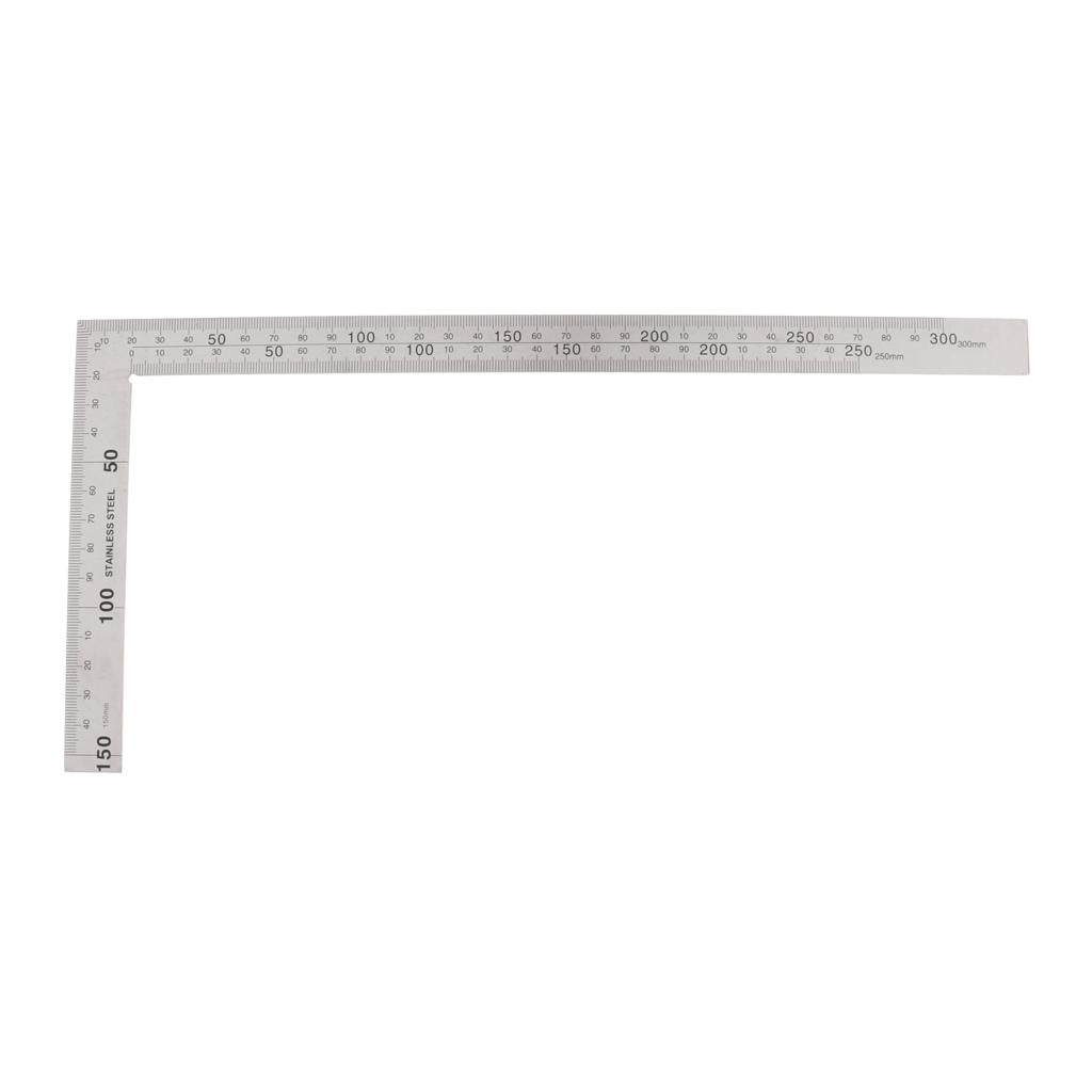 Right Angle Ruler Stainless Steel 90 Degree Square Angle Metric Ruler 15x30cm