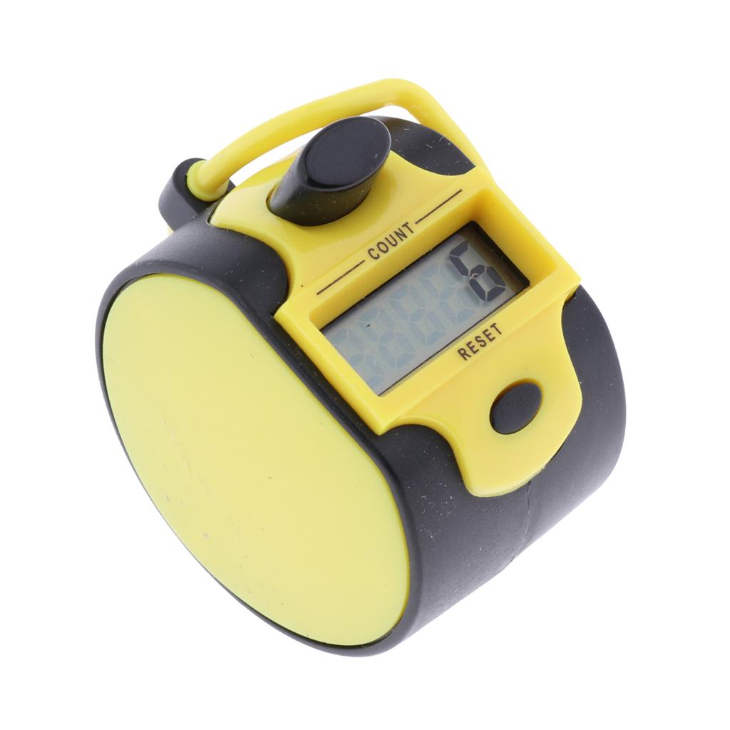 Tally Counter Handheld Digit Number Lap Counter Manual Mechanical  Yellow