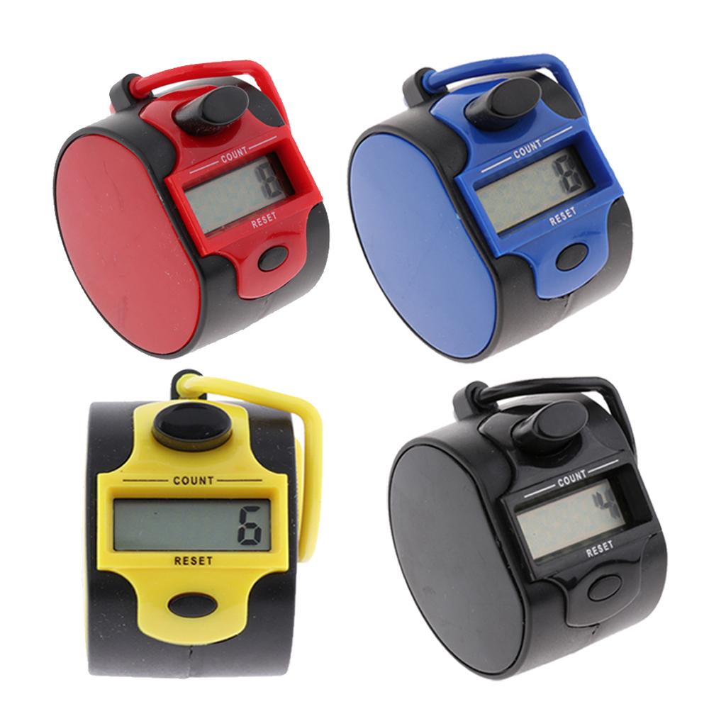 Tally Counter Handheld Digit Number Lap Counter Manual Mechanical  Yellow