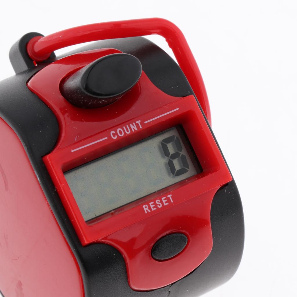 Tally Counter Handheld Digit Number Lap Counter Manual Mechanical  Red