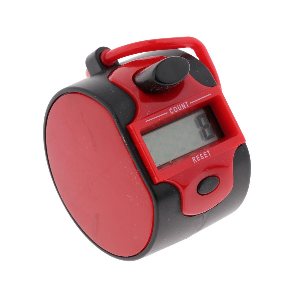 Tally Counter Handheld Digit Number Lap Counter Manual Mechanical  Red