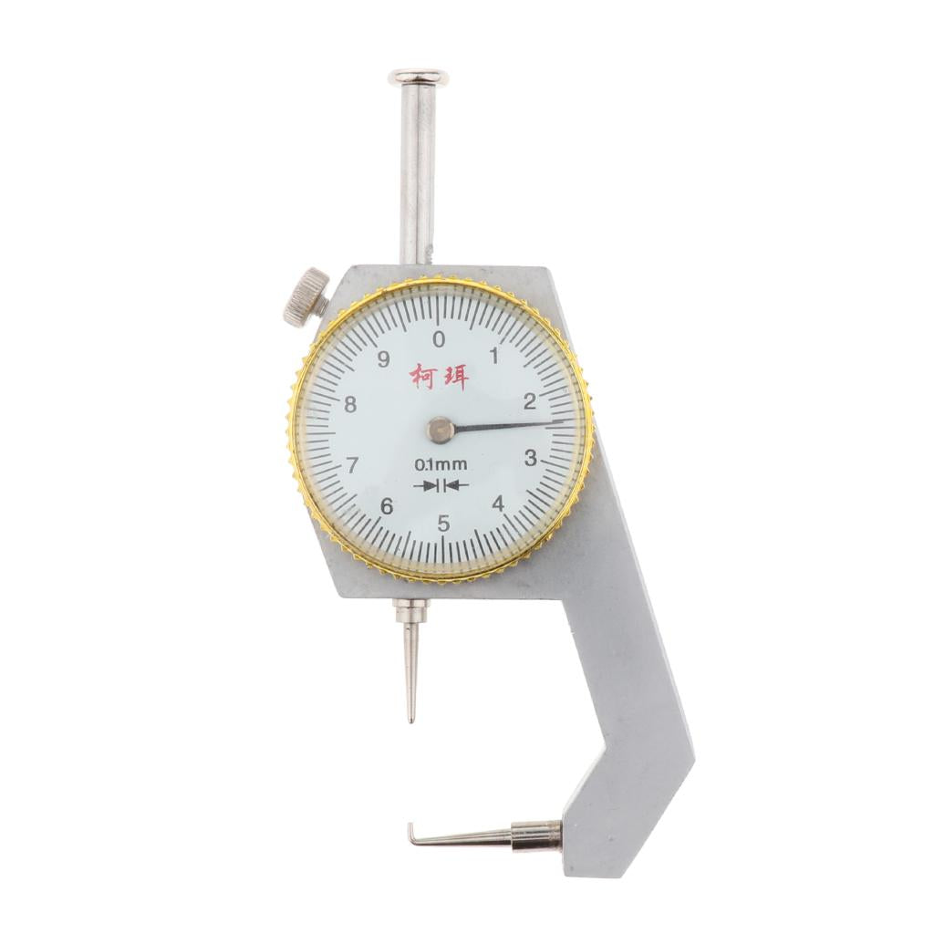 Premium Dial Thickness Gauge Gage Meter Measuring Tool - Pointed Head - 0-10MM 0.1mm