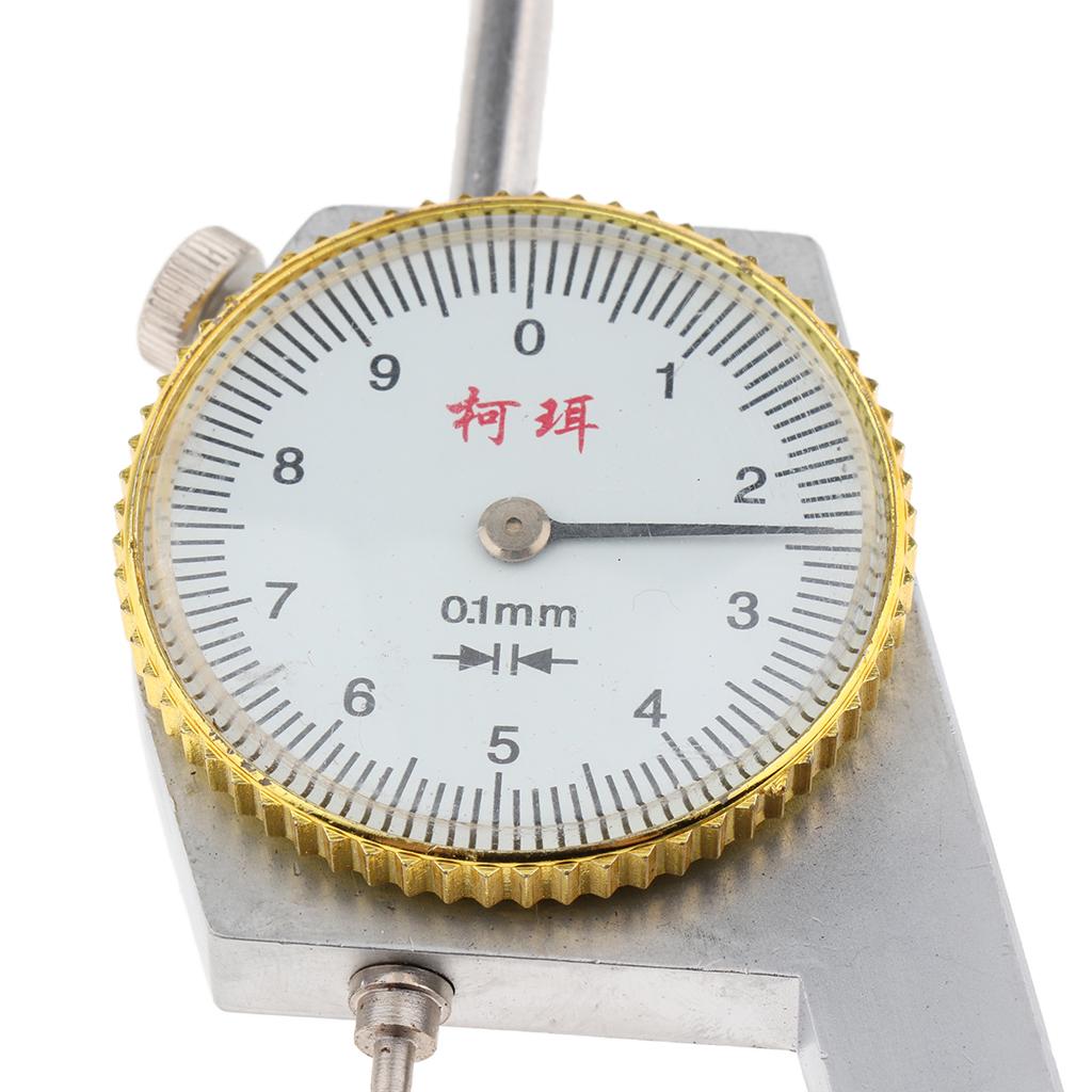 Premium Dial Thickness Gauge Gage Meter Measuring Tool - Pointed Head - 0-10MM 0.1mm